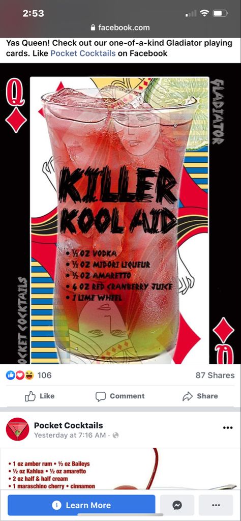 Kool Aid Alcohol Drinks, Pain Killers Drink Recipe, Killer Koolaid Cocktail, Titos And Koolaid, Mixed Drinks Alcoholic In Cooler, Drinks Alcohol, Mixed Drinks Recipes, Kool Aid, Drinks Recipes