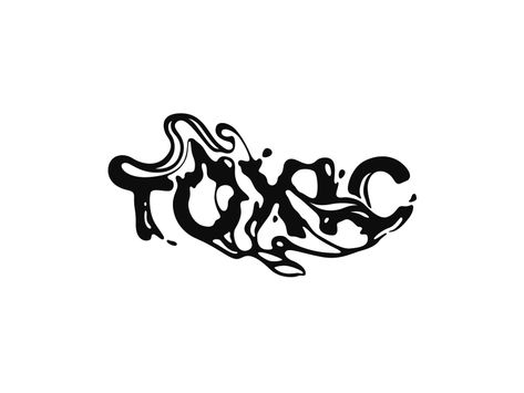 Toxic Toxic Logo, Toxic Tattoo, Toxic Design, Graffiti Type, Type Graphic Design, Toxic Aesthetic, Typographie Logo, Graphic Design Text, Seni Mural