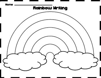 8 Best Images Of Free Dot Rainbow Printable - Rainbow Dot Marker D4B Cornell Notes Template, About Rainbow, Rainbow Words, Trick Words, Writing Template, Rug Tufting, Rainbow Writing, Spelling And Handwriting, Writing School