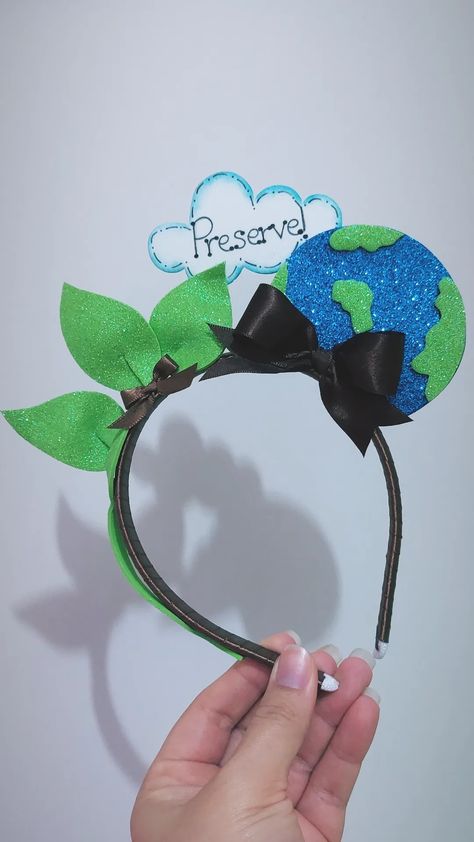 Earth Day Dress Up Ideas, School Art Activities, Earth Day Projects, Earth Day Crafts, Earth Day Activities, Science Projects For Kids, Preschool Arts And Crafts, Kids Math Worksheets, Diy Crafts Paper Flowers