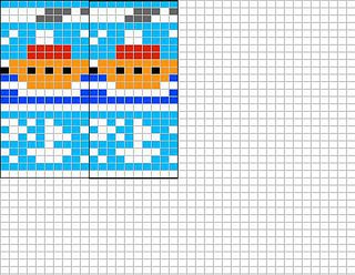 Ship_chart_small2 Ship Chart, Fair Isle Chart, Stranded Knitting, Color Knitting, Fuse Bead Patterns, Chart Pattern, Knitted Wit, Fuse Beads, Knitting Charts