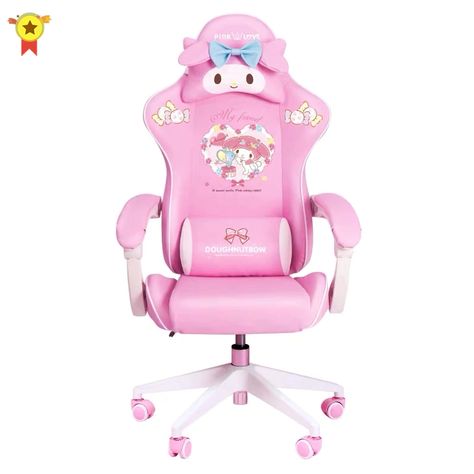 Smarter Shopping, Better Living! Aliexpress.com Pink Office Chair, Adjustable Chair, Cheap Office Chairs, Chaise Gaming, Pink Office, Adjustable Chairs, Gloves Fashion, Pink Chair, Pink Hello Kitty