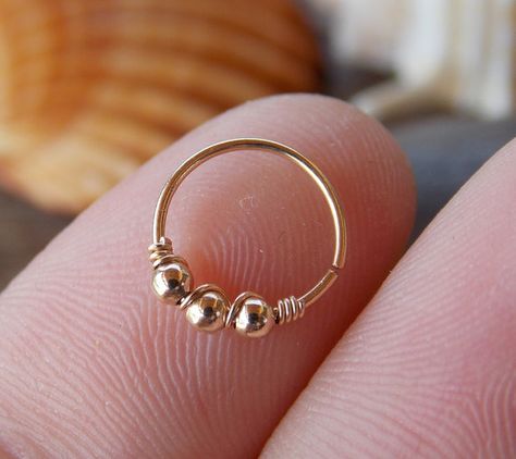 Sterling Silver Nose Rings, Gold Nose Hoop, Jewelry Minimal, Nose Piercing Hoop, Nostril Piercing, Helix Jewelry, Nose Earrings, Helix Hoop, Gold Heart Earring