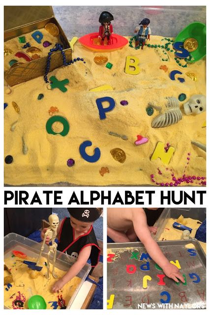 Pirates Sensory Bin, Pirates And Mermaids Preschool Activities, Pirate And Mermaid Theme Preschool, Pirate And Princess Crafts For Preschool, Pirate Steam Activities, Mermaid And Pirate Crafts For Toddlers, Pirate Provocation, Princess And Pirates Preschool, Pirate Literacy Activities Preschool