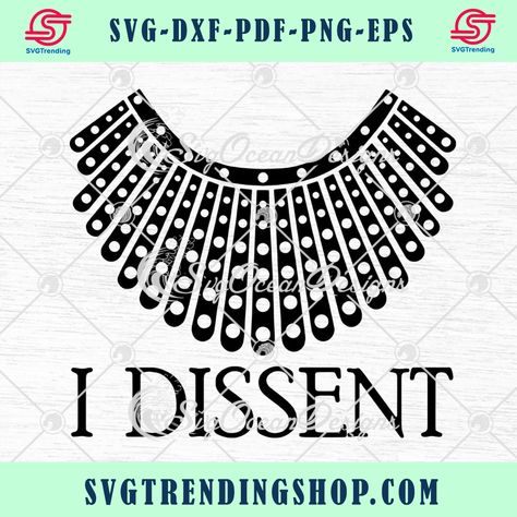 Rbg Svg Free, I Dissent, Circuit Crafts, Lee Ann, Ruth Bader Ginsburg, Glitter Ornaments, Cricut Projects Vinyl, Svg Free, Svg Designs