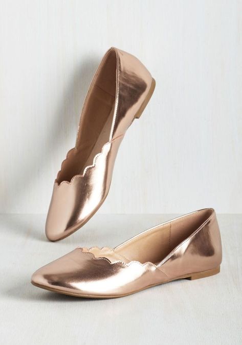 Gold Wedding Shoes Flats, Bridesmaid Flats, Ballet Shoes Flat, Gold Wedding Shoes, Rose Gold Shoes, Rose Gold Flats, Wedding Shoes Flats, Vintage Flats, Prom Heels