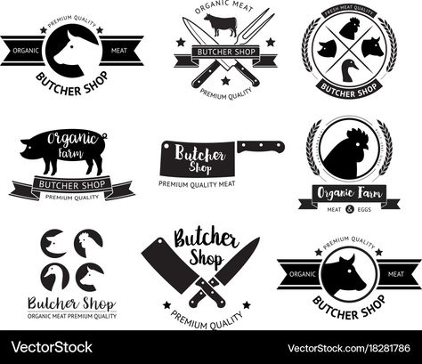 Butcher Logo Design, Butcher Shop Logo, Butcher Logo, Meat Logo, Meat Butcher, Shop Small Quotes, Organic Meat, Student Humor, Educational Infographic