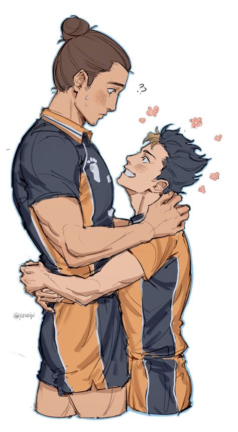 Oiyi ✨Magical✨ on Twitter: "I’m kinda feral over asanoya rn #haikyuu… " Kagehina Cute, Haikyuu 3, Haikyuu Ships, Haikyuu Manga, Haikyuu Fanart, Anime Baby, Sports Anime, Anime Ships, Haikyuu Anime