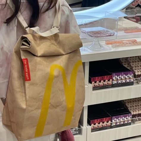 Mcdonalds Backpack, Mcdonalds Bag, Streamer Dr, Design Backpack, Cowhide Bag, Novelty Bags, Convertible Bags, Bags Aesthetic, Cute Backpacks