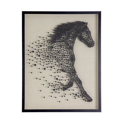 Mid-Run I Vertical Wall Decor, Redwood City California, Linen Background, Dimensional Wall Art, Dimensional Wall, Horse Wall Art, Horse Wall, Golf Tees, 3d Wall Art