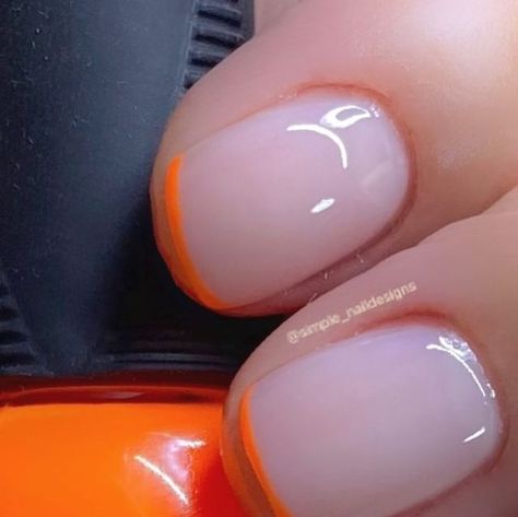 Neon Nails, Orange Nails, French Manicure, Simple Art, My Youtube Channel, Essie, Summer Nails, Youtube Channel, Manicure