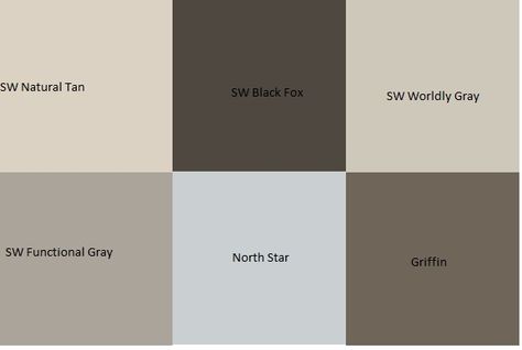 Design is in the Detail: Favorite paint colors Sherwin Williams Griffin, Sw Natural Tan, Black Fox Sherwin Williams, Exterior Door Colors, Sherwin Williams Color Palette, Outside Paint, Family Room Colors, Exterior House Paint Color Combinations, Favorite Paint Colors