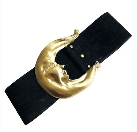 Moon Belt, Chunky Jewelry, Moon Magic, Wide Belt, Crescent Moon, Moon Child, Crescent, Belt Buckles, Moon