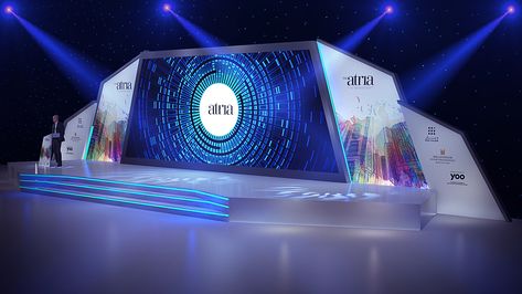 STAGE DESIGNED FOR "DEYAAR GROUP" LAUNCH PROJECT-ATRIA. on Behance Event Booth Design, Concert Stage Design, Office Wall Design, Feature Wall Design, Corporate Event Design, Event Booth, Stage Set Design, Event Stage, Stage Backdrop