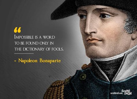 Nothing is impossible Animal Farm Napoleon Quotes, Napoleon Bonaparte Quotes, Napoleon Quotes, Motivational Short Stories, Instagram Business Marketing, Jesus Christ Quotes, Barbershop Design, King Quotes, Meme Page