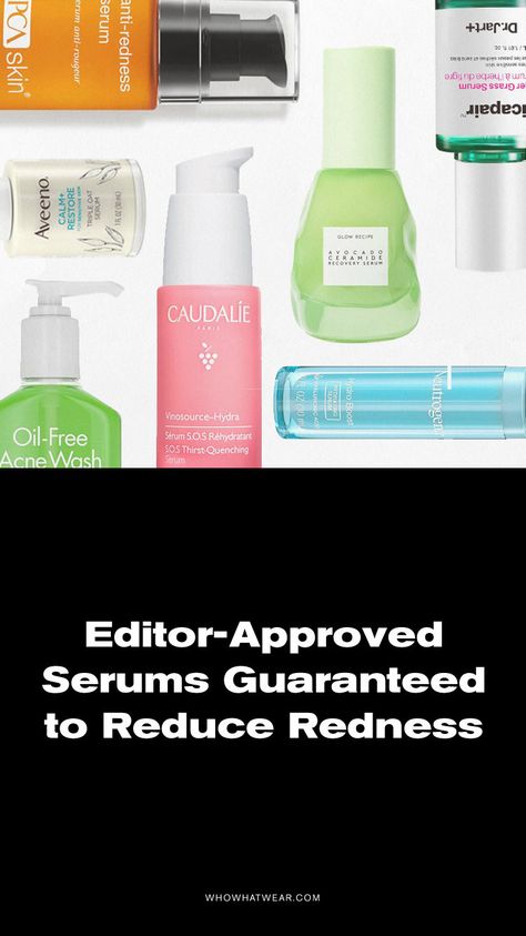 These serums are guaranteed to reduce redness. Redness Reducing Skin Care Natural, Serums For Redness, Best Skincare For Redness, Anti Redness Skin Care, Redness Reducing Skin Care, First Aid Beauty Retinol, Beauty App, Neutrogena Hydro Boost, Anti Redness