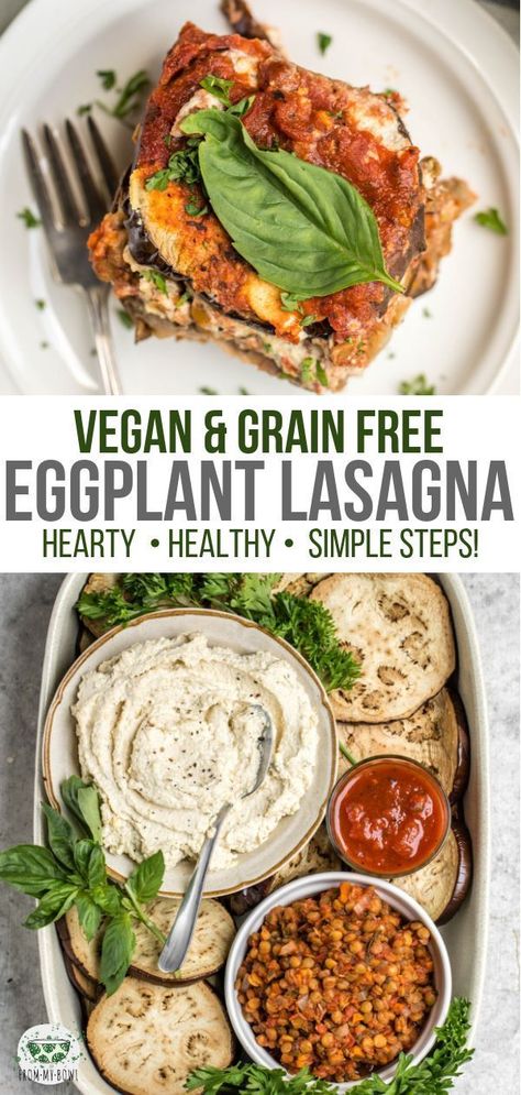 Vegan Eggplant Lasagna, Vegan Eggplant, Eggplant Lasagna, Vegan Dinner Recipes Easy, Vegan Lasagna, Vegan Pasta Recipes, Cozy Dinner, Easy Vegan Dinner, Lasagna Recipe