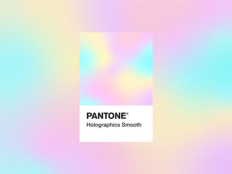 PANTONE® Holographic Smooth adobe illustrator graphic smooth illustration design pantone gradient holographic Holographic Graphic Design, Holographic Illustration, Pantone Design, Holographic Design, Gradient Color Design, Logos Retro, Pantone Colour Palettes, Cat Air, Color Inspo