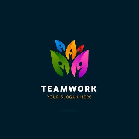 Teamwork business logo design Teamwork Logo, Business Logo Design, Teamwork, Business Logo, Graphic Resources, Logo Design, Design