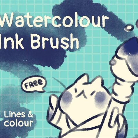 Free watercolor ink brush for Photoshop and Procreate! This versatile brush works smoothly, leaving an authentic ink effect when applying pressure. Say goodbye to the hassle of manually creating watercolor effects in your digital artwork, and let this brush do the work for you. With its watercolor ink effect, this brush is perfect for artists who want their digital art to have an organic feel. Clip Studio Paint Brushes, Brush For Procreate, Free Procreate Brushes, Photoshop Watercolor, الفن الرقمي, Free Procreate, Procreate Brushes Free, Procreate Ipad Art, Drawing Hair