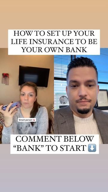 Ken Serna on Instagram: "Comment below “Bank” to start!  DISCLAIMER: Make sure you talk to an agent that is a broker for many companies and sells all types of life insurance 🤝  This will ensure that they can offer you different options as well as that they will EDUCATE you on how the different types of policies work 👨‍🏫  Although permanent cash value life insurance (whole life and IUL) have amazing benefits, don’t just go to an agent that will sell you an IUL just to sell you one without making sure that it’s right for you.   Every person’s financial situation and needs are different. There isn’t a “one size fits all” policy out there.   Talk to an agent that you can trust that will be honest with you and show you your options! 💪  #Investments #Banks #LifeInsurance #Roth #NewYear #Fina Cash Value Life Insurance, Whole Life Insurance Cash Value, Selling Life Insurance Tips, Iul Insurance, Saving Plans, Life Insurance Facts, Whole Life Insurance, Money Games, 401k