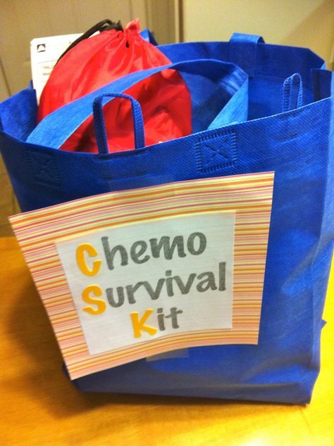 Chemo Survival Kit; after having several loved ones and friends go through chemo this is such a wonderful idea - gives a list of suggestions to add to the kit........ Chemo Survival Kit, Survival Kit Ideas, Chemo Care Kit, Chemo Care Package, Chemo Care, Chemo Gifts, Kit Ideas, Relay For Life, Child Life