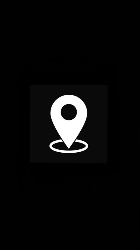 Google Maps Icon Aesthetic, Black Instagram Highlight Covers, Google Maps Icon, Logo Voyage, Journey Logo, Instagram Highlights Icons, Maps Icon, Map Logo, Instagram Black Theme