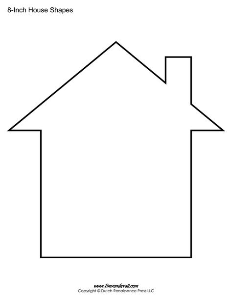 House Templates | Free Blank House Shape PDFs - ClipArt Best - ClipArt Best House Outline, Gingerbread House Template, House Silhouette, House Template, Adapted Books, Shape Templates, Shapes For Kids, Picture Templates, Bookmark Template