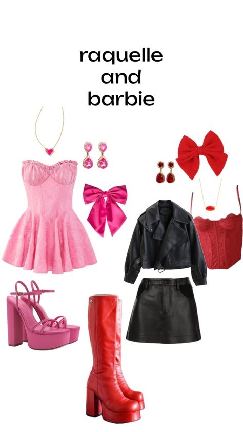 Barbie Outfits Halloween, Barbie And Raquelle, Barbie Halloween Costume, Cute Group Halloween Costumes, Classy Halloween Costumes, Matching Halloween Costumes, Bff Halloween Costumes, Matching Outfits Best Friend, Trio Halloween Costumes