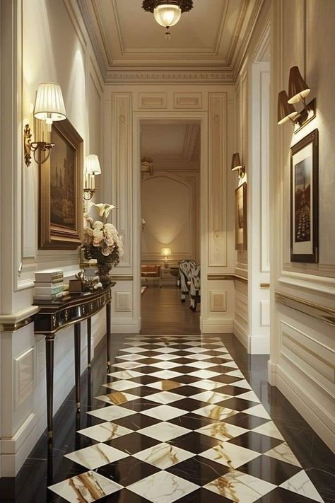 Kids Washroom, Hallways Ideas, Paris House, Nyc Penthouse, Architecture Antique, French Living Rooms, Hallway Design, Dream House Rooms, Dream Apartment