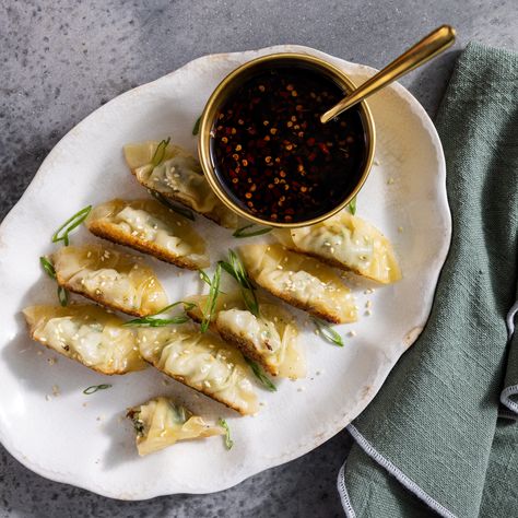 Yaki Gyoza Joanna Gaines Yaki Gyoza, Magnolia Recipes Joanna Gaines, Gyoza Recipe, Magnolia Table Recipes, Bobby Approved, Joanna Gaines Recipes, Ranch Recipes, Magnolia Network, Theme Nights