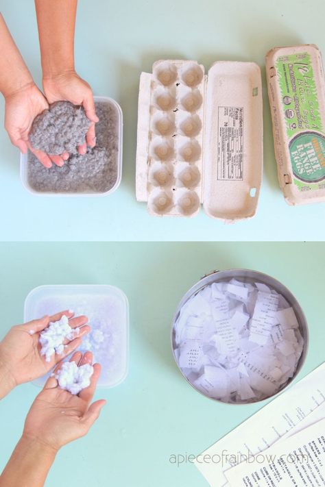 4 Best DIY paper mache clay recipes for home decor & kids crafts! Easy to make with pulp, flour paste, or glue, some without joint compound! – A Piece of Rainbow Paper Pulp Molding Diy, Cardboard Clay, Paper Mache Recipe, Diy Paper Mache, Clay Recipes, Cardboard Crafts Kids, Clay Recipe, Tools Art, Paper Mache Projects