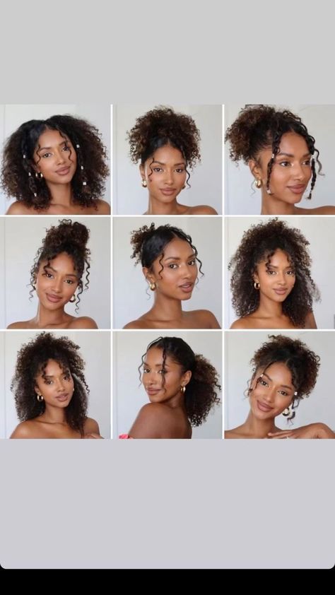 Cabello Afro Natural, Dyed Curly Hair, Hairstyle Examples, Hair Mistakes, Quick Natural Hair Styles, Goddess Braids Hairstyles, Cute Curly Hairstyles, Pelo Afro, Curly Hair Styles Easy