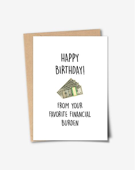 Printable card, Favorite Financial Burden, Father's Day Card, Father's Day Cards, Funny Father's Day card, Funny Mother's Day Card, ATM Father Birthday Cards, Birthday Puns, Dad Birthday Cakes, Birthday Presents For Friends, Creative Birthday Cards, Funny Fathers Day Card, Father's Day Cards, Father Birthday, Pun Card