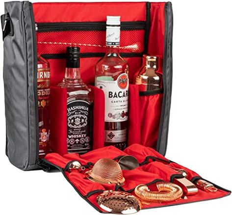 Bartender Kit, Cocktail Kit, Travel Bar, Martini Shaker, Portable Bar, Small Bars, Wine Carrier, Cocktail Shaker Set, Whisky Glass