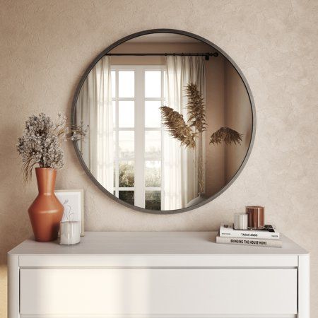 French Country Interiors, Modern Bathroom Mirrors, Entryway Mirror, Mirror Metal, Vintage Mirror Wall, Modern Wall Mirror, Country Interior, Inspire Me Home Decor, Living Room Mirrors