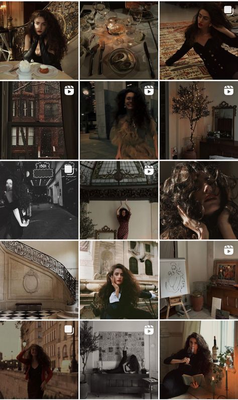 Jewel Tone Instagram Feed, Mysterious Ig Feed, Gothic Instagram Feed, Witchy Instagram Feed, Curated Instagram Feed, Dark Feminine Instagram Feed, Goth Instagram Feed, Christmas In July Decorations, Dark Academia Guide