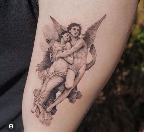 Cruces Tattoo, Cupid Tattoo, Cherub Tattoo, Round Of Applause, Greek Tattoos, Stood Up, Tattoo Style Drawings, Badass Tattoos, Grey Tattoo