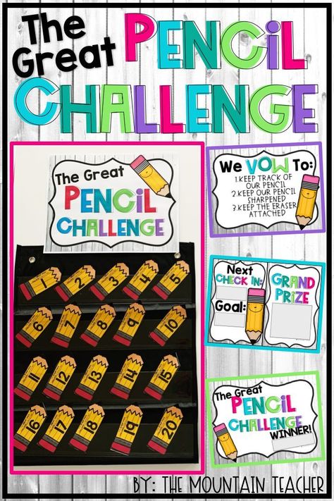 Pencil Challenge, Teaching Classroom Management, The Vow, Classroom Behavior Management, Elementary Teaching, 4th Grade Classroom, Effective Teaching, First Year Teachers, Teacher Toolbox