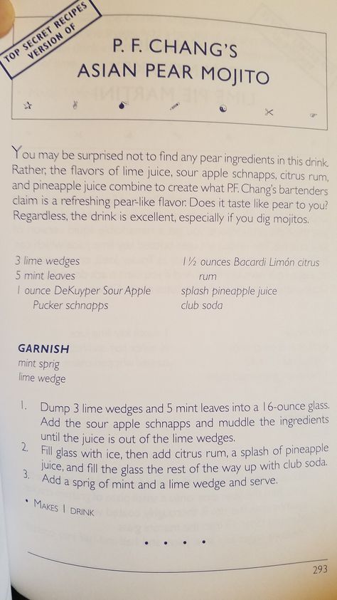 Asian Pear Mojito Pf Changs, Asian Pear Mojito, Asian Drinks Cocktails, Pear Drink Recipes, Pear Mojito, Mojito Pitcher, Pear Drinks, Asian Pears, Cocktail Garnishes