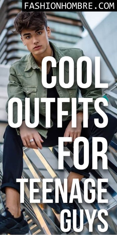 80+ Cool Outfits For Teenage Guys To Try In 2023 Male Teenage Fashion, Teen Boy Outfits Dressy, Boys Trending Outfits, Fashion For Teenage Boys, Teen Boy Dressy Outfit, Teen Boy Style Outfits, Teen Boy Summer Outfits, Teen Boy Fashion Summer, Teen Boy Outfit Ideas