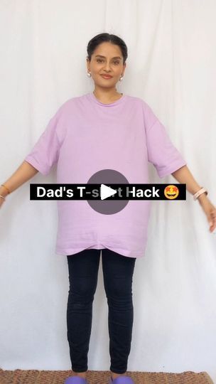 884 reactions · 11 comments | Crop Shirt Hack 🤩 
Shirt @myntra
Jeans @hm 
.
.
.
.
#tshirthacks #loosetshirt #loosetshirthacks #tshirt #tshirthack #dadtshirt #fashionhacks #hacks #lifehacks #viralhack #vishag | Vishali Sharma | Content Creator | Artemas · i like the way you kiss me Big Shirt Hack, Hack Shirt, Tshirt Hacks, Shirt Alterations, T Shirt Hacks, Loose Tshirt, Hacks Lifehacks, Clothes Hacks, Shirt Hacks