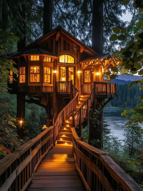 Tree House For Adults Backyards, Treehouse For Adults, Treehouse Mansion, Adult Treehouse, Treehouse Aesthetic, Futuristic Mansion, Adult Tree House, Tree Homes, Luxury Tree Houses