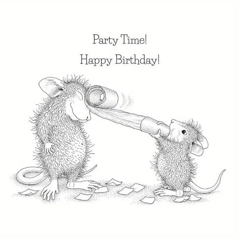 Mouse Series Clear Stamps Sets Card Making ：congratulate！happy Birthday！my Good Friend Clear Stamps For Diy Craft Art Handmade Gift Blessing Birthday Thanks Card Christmas Card - Temu Huge Birthday Cake, House Mouse Stamps, Party Horns, Birthday Thanks, Photo Album Diy, Card Making Crafts, Thanks Card, Diy Stamp, House Mouse