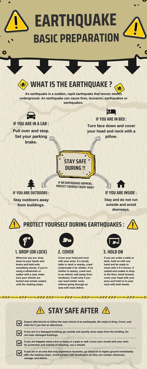 Brown Minimalist Earthquake Infographic - Templates by Canva Emergency Preparedness Plan, Disaster Plan, Brown Minimalist, Earth Surface, Infographic Template, Life Hacks For School, Book Cover Art, Infographic Templates, Emergency Preparedness