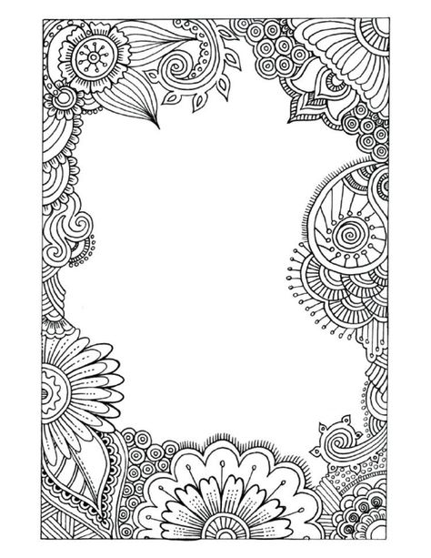 Henna Coloring Pages, Mandala Art For Borders, Border Coloring Pages, Mandala Art Border Design, Mandala Border Design, Morning Checklist For Kids, Mandala Border, Kids Morning Routine, Zantangle Art