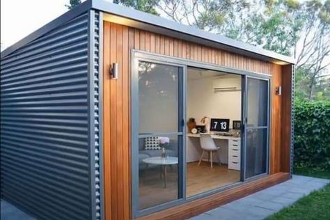 Interested in Shipping Container Garages? Read this first! Container Garage Ideas, Container Office Design, Shipping Container Garage, Container Garage, Office Container, Shipping Container Office, Diy Wood Plans, Container Conversions, Garage Style