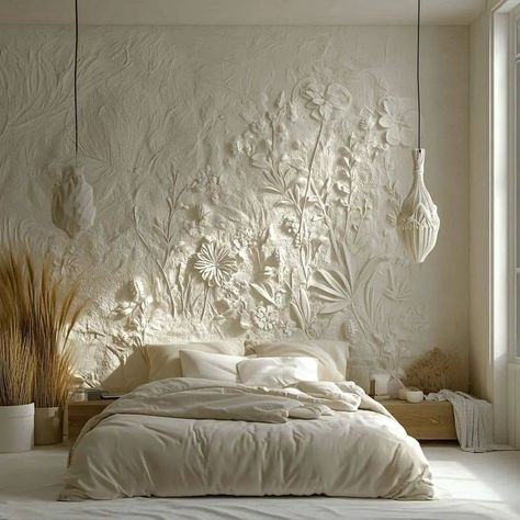 Wall Decoration Ideas ✨️ #walldecor #walldesign #walllightdesign #walldecorationforlivingroom #homedesignsdworld #explorepage #explore #latestdesigns Embossed Wall, Wall Decoration Ideas, Plaster Wall Art, Wall Lighting Design, Luxurious Bedroom, Loft Living, Balcony Design, Bedroom Inspo, Dream Home Design