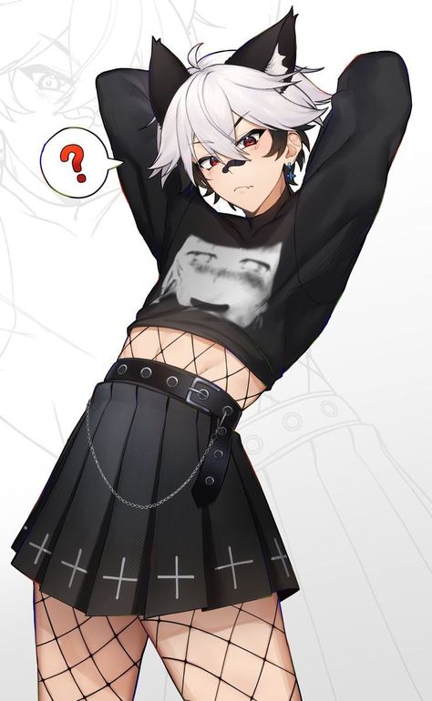 Sinder Vtuber Fanart, Fem Boy Outfits, Gay Outfits, Batman Comic Wallpaper, Gender Fluid Fashion, Cartoon Character Design, Anime Style, Fanfiction