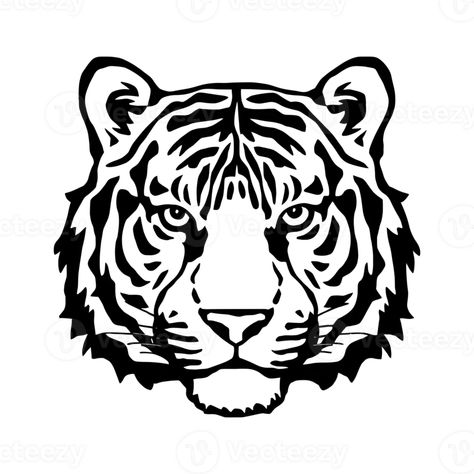 Beautiful tiger face colouring page Tiger Face Tattoo, Tiger Sketch, Beautiful Tiger, Face Template, Colouring Page, Face Illustration, Easy Tiger, Tiger Face, Clipart Black And White